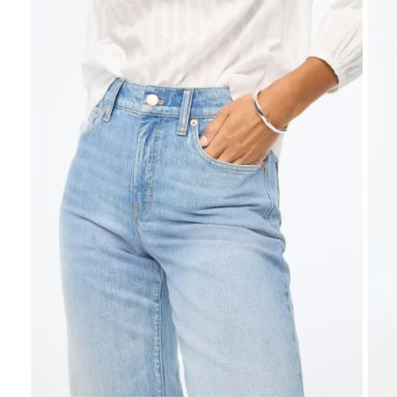 J.Crew Wide-leg cropped jean in all-day stretch - Picture 2 of 14